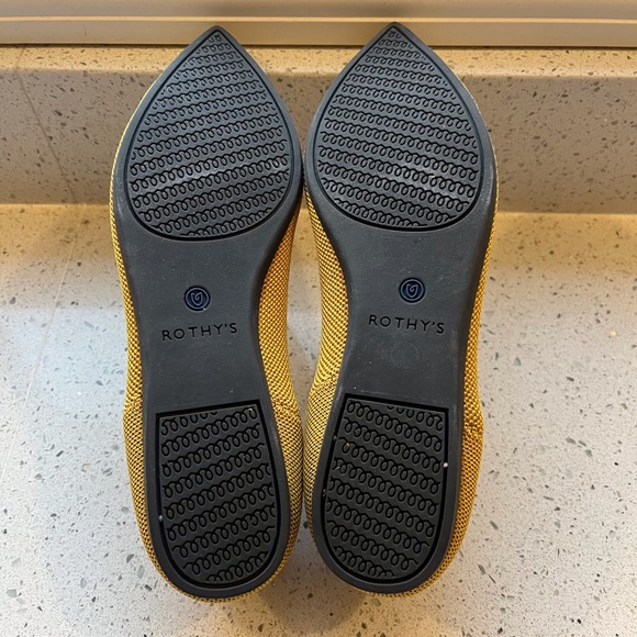 Rothy’s flats, Mustard color, size 7 - Picture 4 of 4